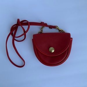 Vintage Coach Mini Convertible Belt Bag Red (9826)